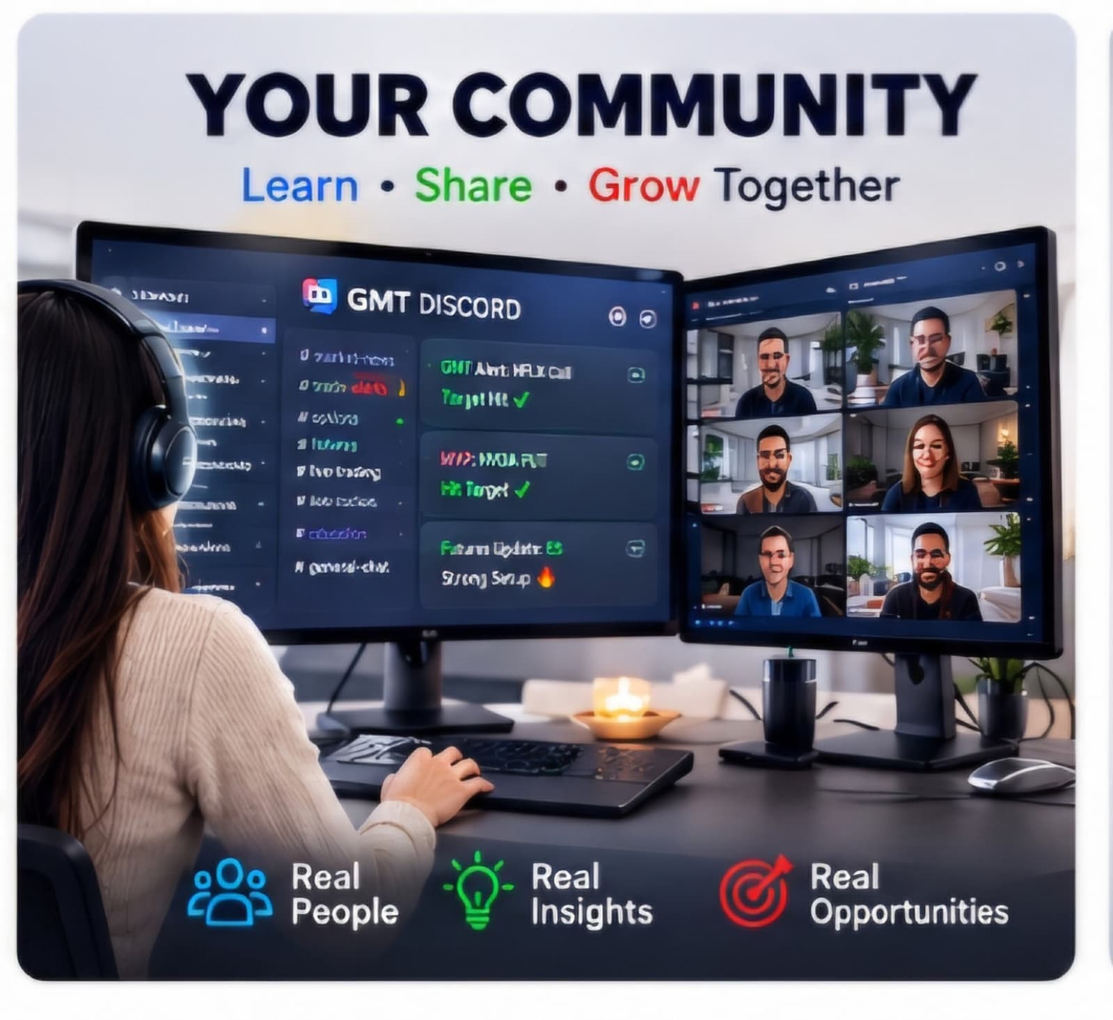 Your Community — Learn, Share, Grow Together. Real people, real insights, real opportunities.